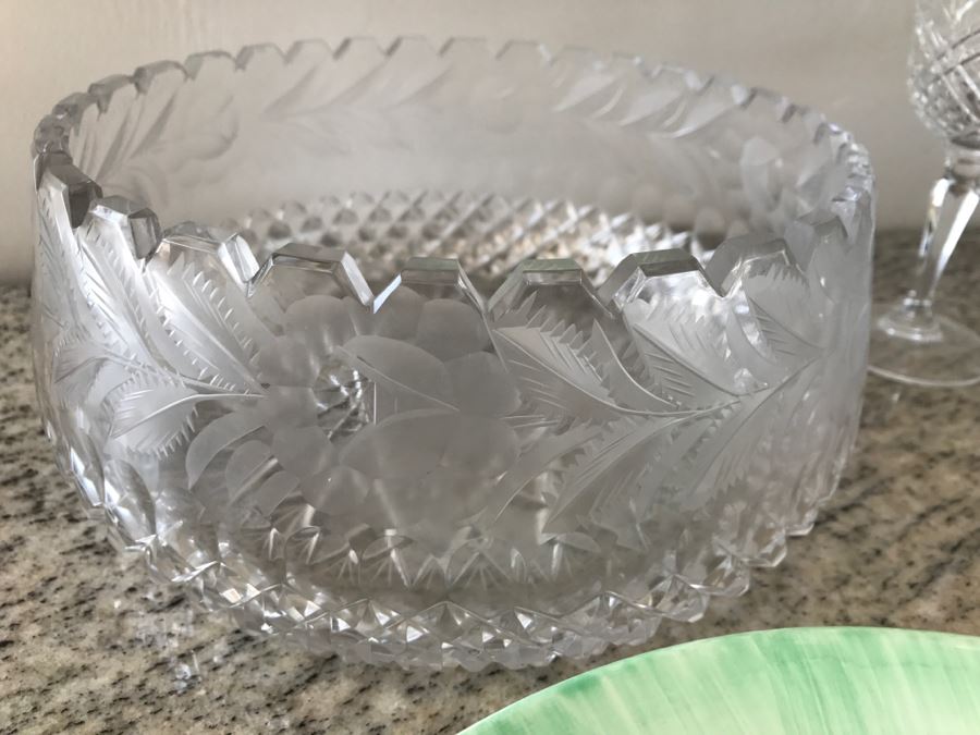 Stemware, Glasses, Saucers, Plates And Bowl Lot [Photo 9]