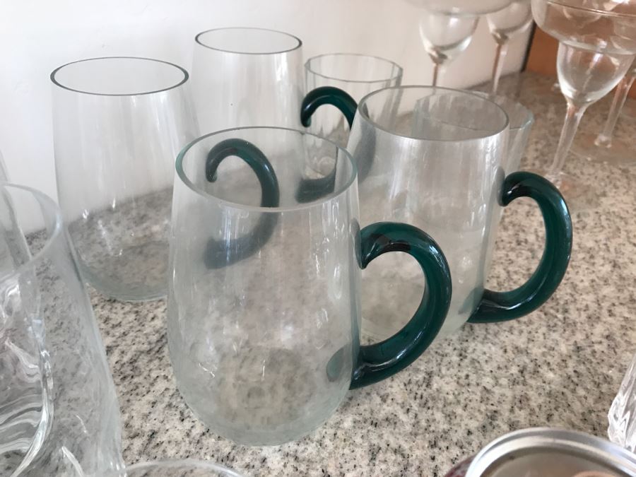 Stemware, Glasses, Saucers, Plates And Bowl Lot [Photo 4]