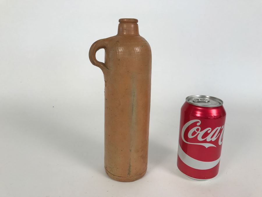 Antique Vintage Primitive Stoneware Bottle Marked 4 N15 B