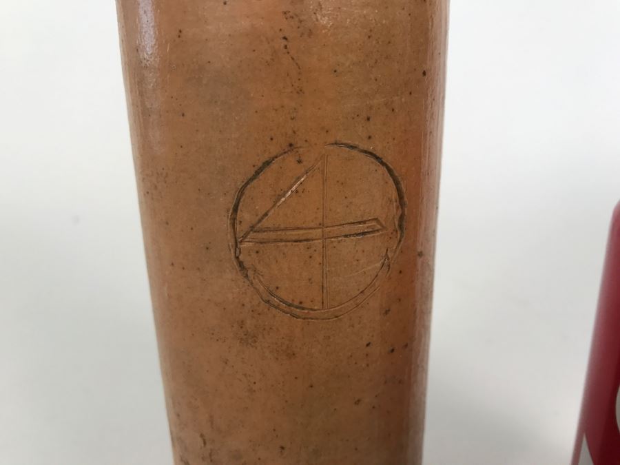 Antique Vintage Primitive Stoneware Bottle Marked 4 N15 B [Photo 3]