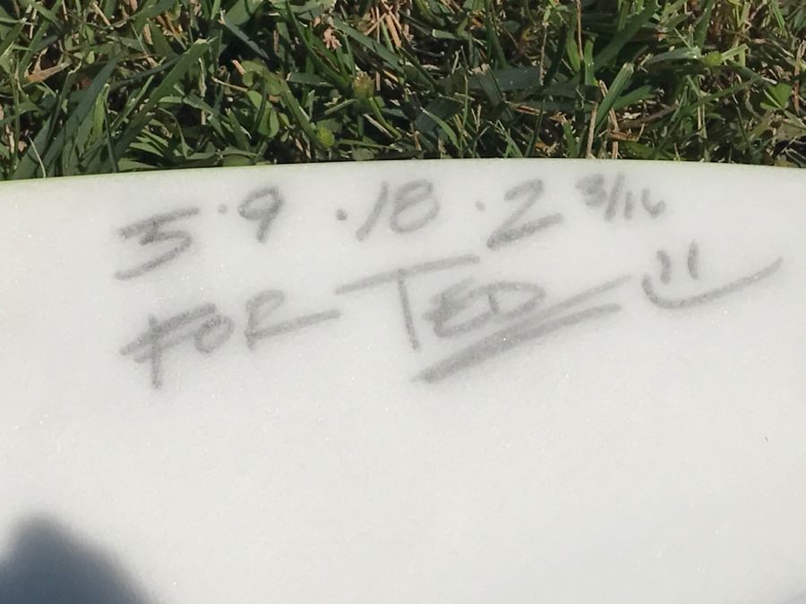 Rogue Shapes Bionic Surf Co Custom Surfboard 5'9' 18' 2 3/16' - Son's Board - He's A Competitive Surfer - No Fins [Photo 6]