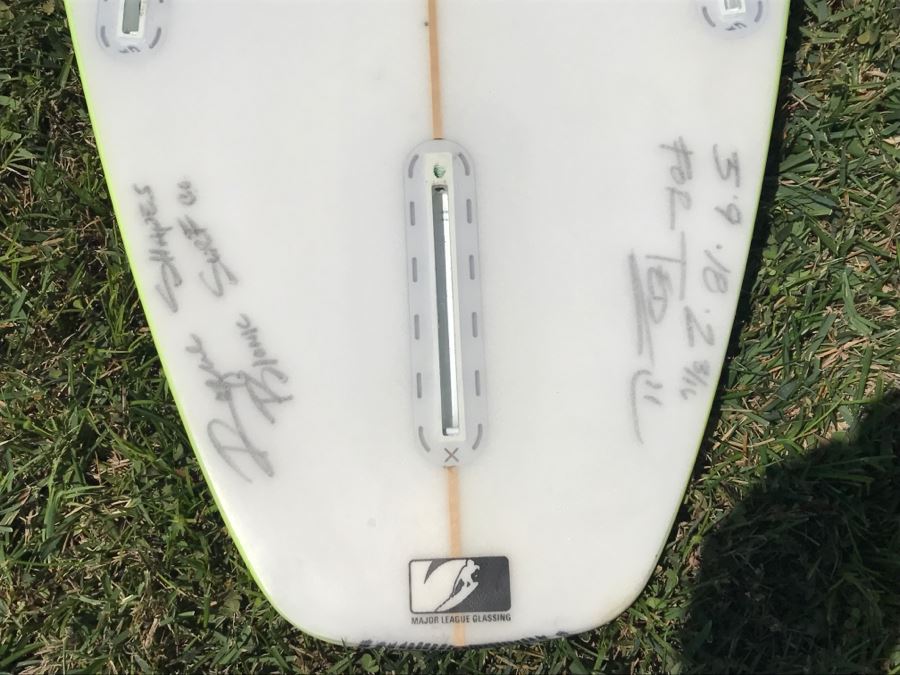 Rogue Shapes Bionic Surf Co Custom Surfboard 5'9' 18' 2 3/16' - Son's Board - He's A Competitive Surfer - No Fins [Photo 4]