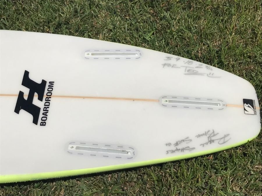 Rogue Shapes Bionic Surf Co Custom Surfboard 5'9' 18' 2 3/16' - Son's Board - He's A Competitive Surfer - No Fins [Photo 3]