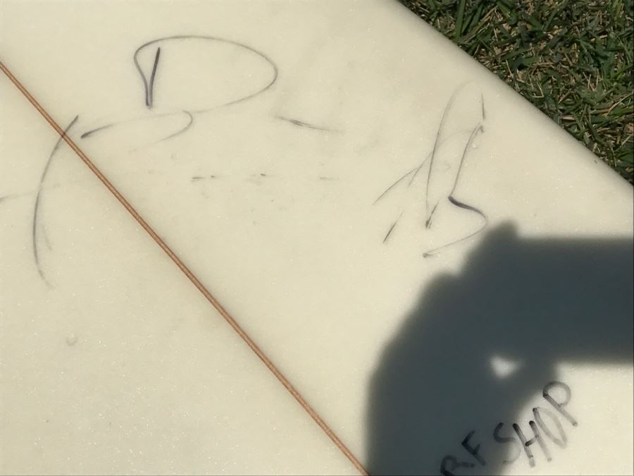 DANE REYNOLDS Personal Surfboard Signed 6'2' - Multiple Areas Where He Wrote 'VENTURA SURF SHOP' - Possibly Best Freestyle Surfer Ever Tied With Kelly Slater - Item Has Reserve [Photo 6]