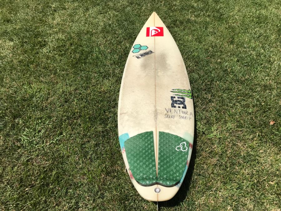 DANE REYNOLDS Personal Surfboard Signed 6'2' - Multiple Areas Where He Wrote 'VENTURA SURF SHOP' - Possibly Best Freestyle Surfer Ever Tied With Kelly Slater - Item Has Reserve [Photo 11]