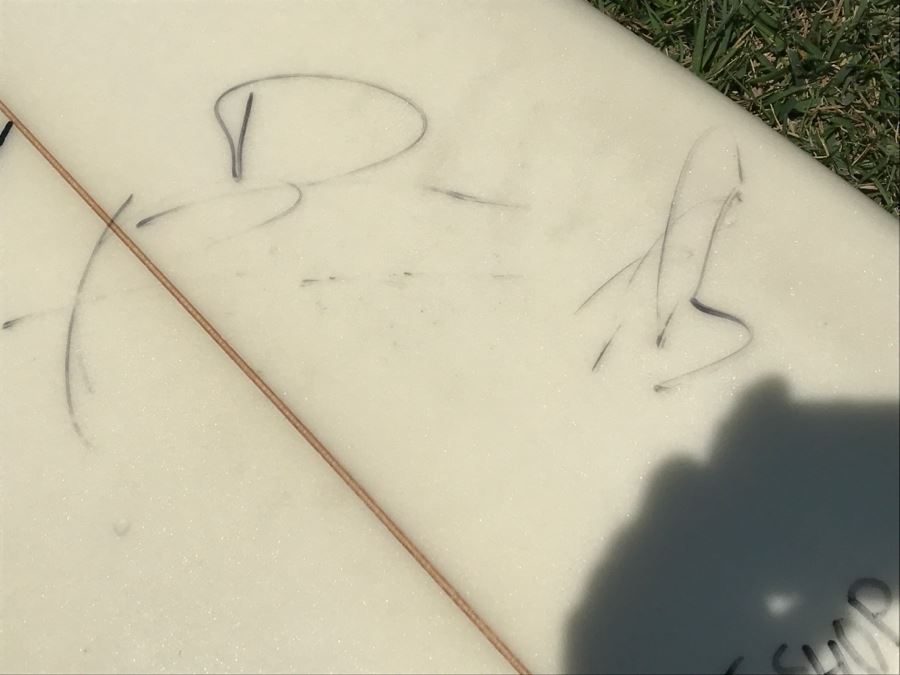 DANE REYNOLDS Personal Surfboard Signed 6'2' - Multiple Areas Where He Wrote 'VENTURA SURF SHOP' - Possibly Best Freestyle Surfer Ever Tied With Kelly Slater - Item Has Reserve [Photo 5]