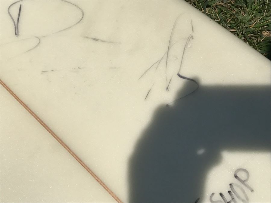 DANE REYNOLDS Personal Surfboard Signed 6'2' - Multiple Areas Where He Wrote 'VENTURA SURF SHOP' - Possibly Best Freestyle Surfer Ever Tied With Kelly Slater - Item Has Reserve [Photo 7]