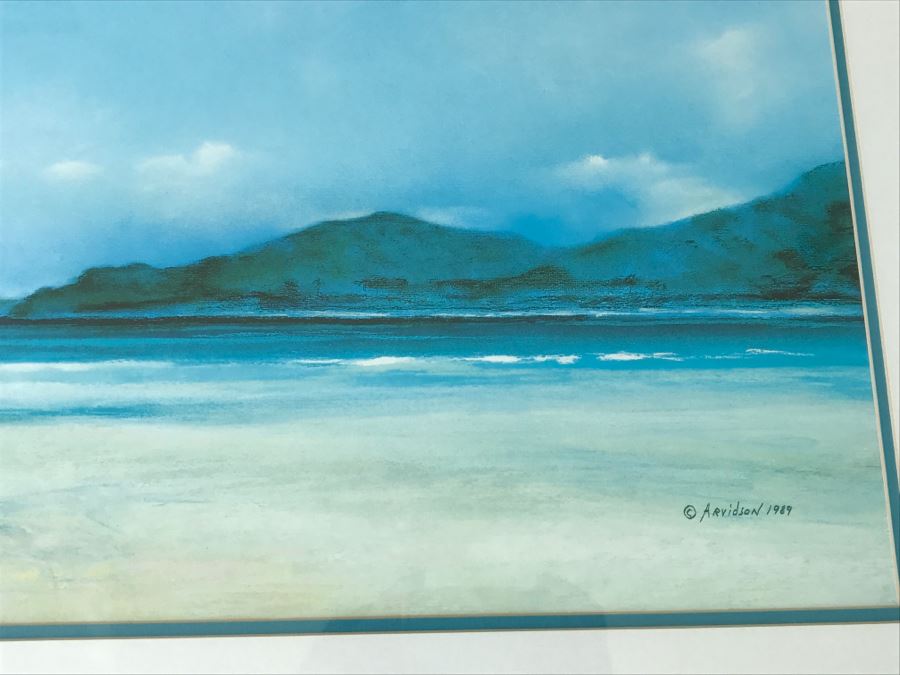 Vintage 1989 Arvidson Beach Print Framed [Photo 7]