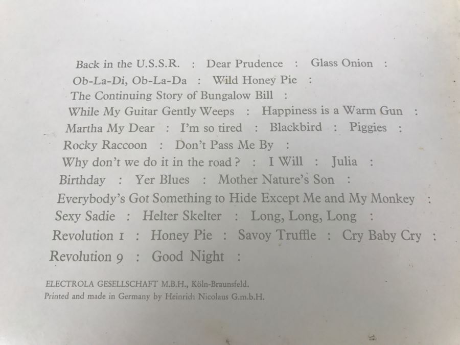 The Beatles - The Beatles (The White Album) - Vinyl Record Album - Apple Records With 4 Original Beatles Posters Embossed S/N 3273 7 Original Owner Purchased In Australia [Photo 6]