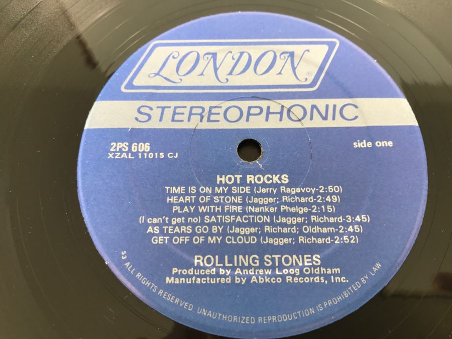 The Rolling Stones Hot Rocks Vinyl Record Album London