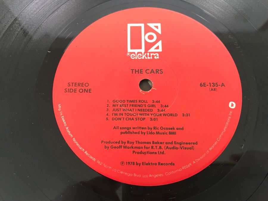 The Cars - The Cars - Vinyl Record Album - Elektra 6E-135 [Photo 6]