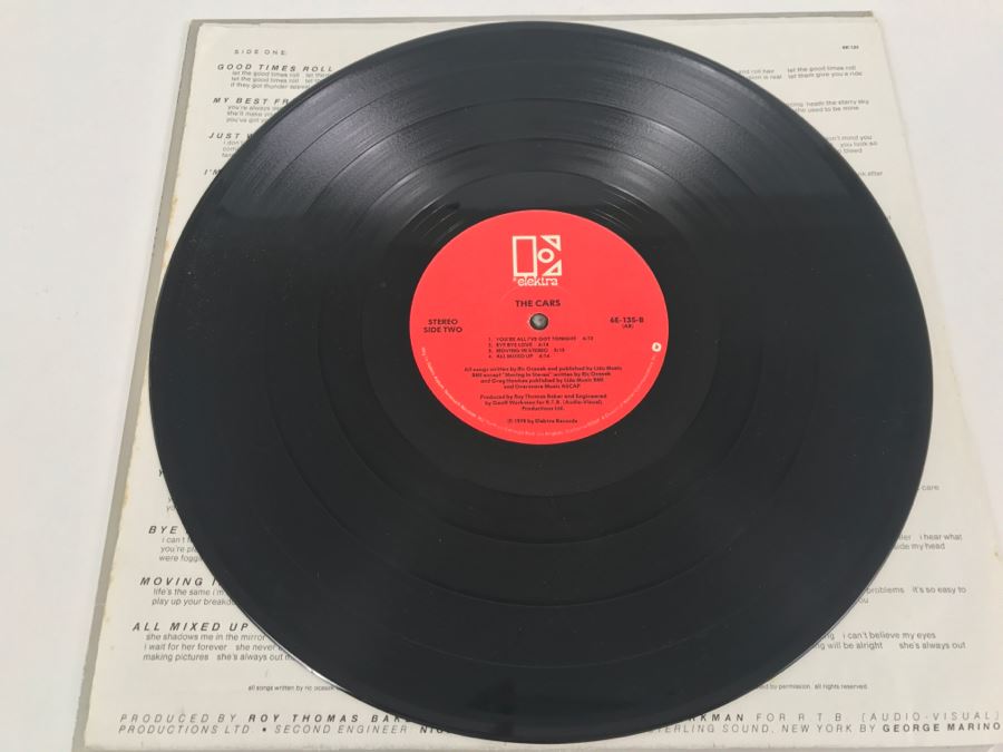 The Cars - The Cars - Vinyl Record Album - Elektra 6E-135 [Photo 7]