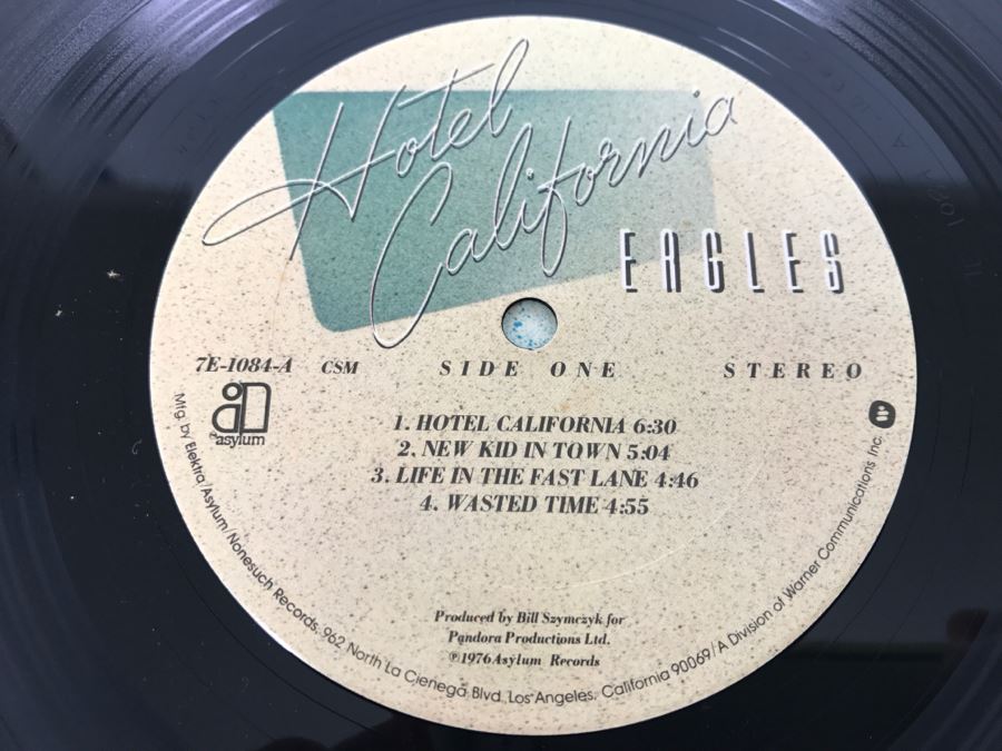 Eagles - Hotel California - Vinyl Record Album - Asylum Records 7E-1084 [Photo 8]