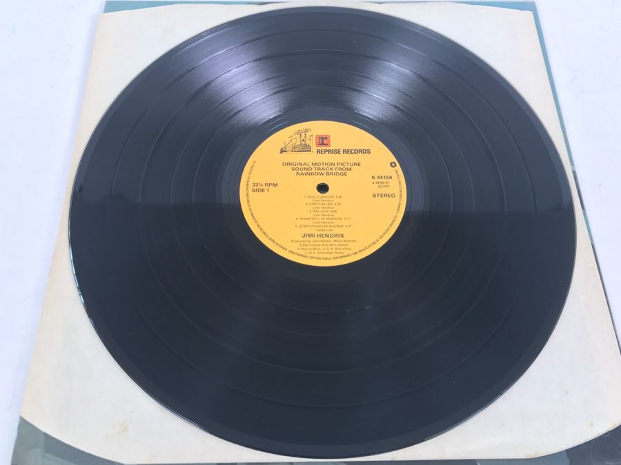 Jimi Hendrix - Rainbow Bridge - Original Motion Picture Sound Track - Vinyl Record Album - Reprise Records K 44159 [Photo 5]