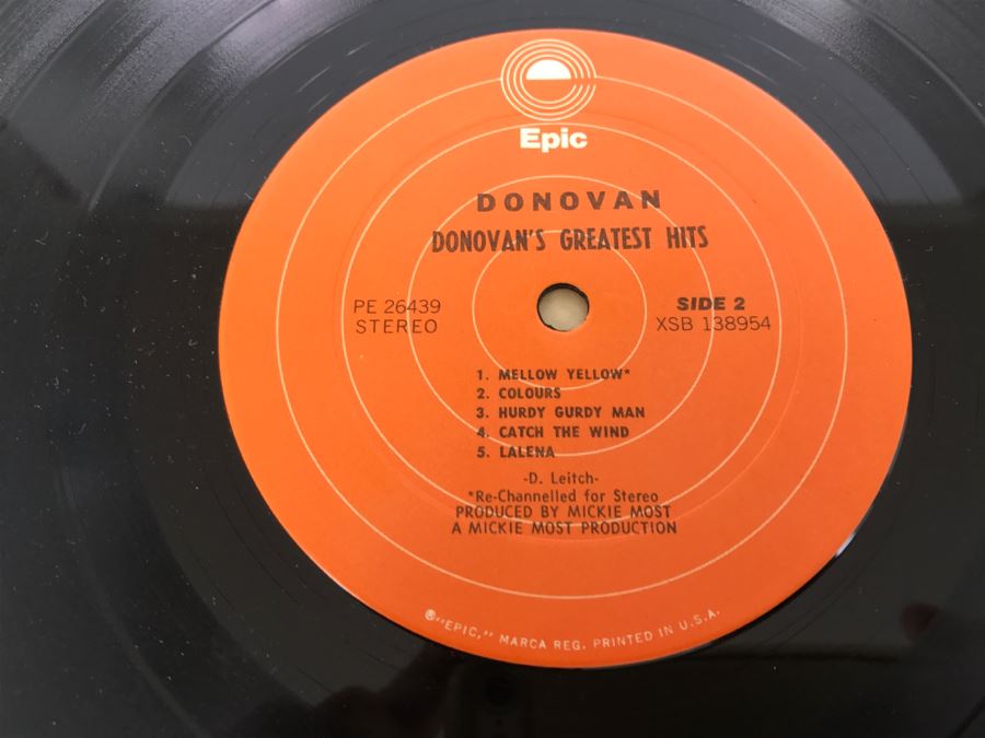 Donovan - Donovan's Greatest Hits - Vinyl Record Album - Epic PE 26439 [Photo 10]