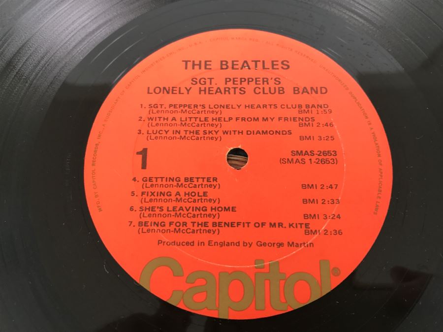 The Beatles - Sgt. Pepper's Lonely Hearts Club Band - Vinyl Record Album - Capitol Records SMAS 2653 [Photo 9]
