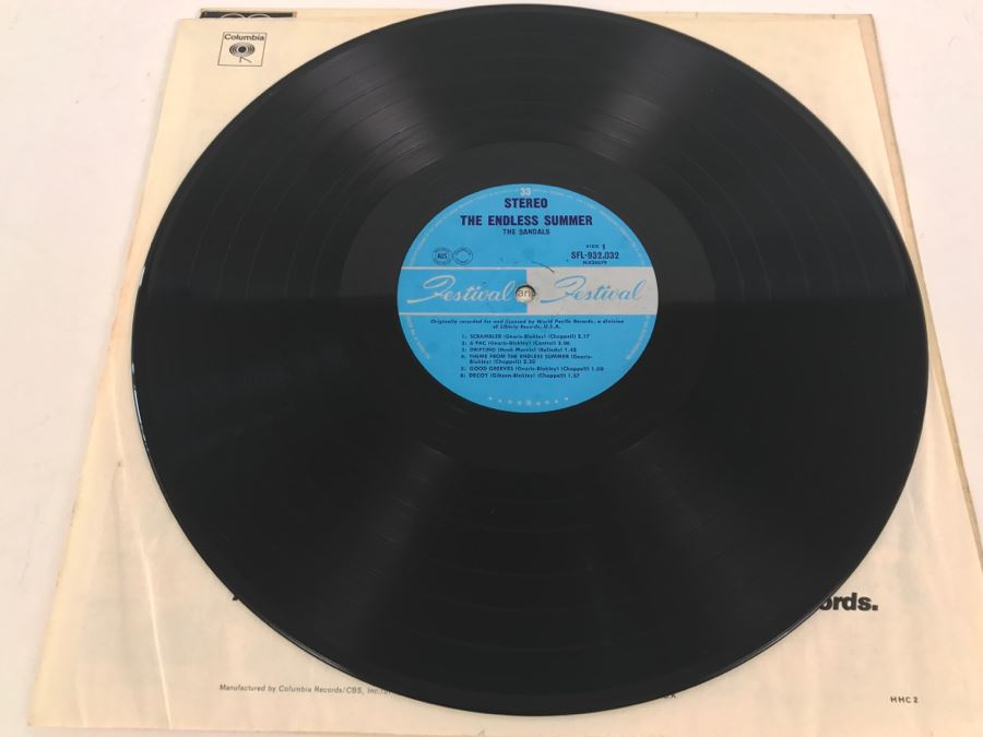 The Sandals - The Endless Summer - Vinyl Record Album - Festival Records SFL-932,032 [Photo 6]