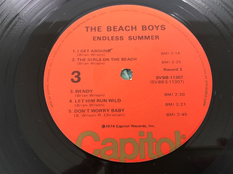 The Beach Boys - Endless Summer - Vinyl Record Album - Capitol Records SVBB-11307 [Photo 12]