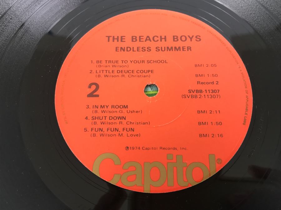 The Beach Boys - Endless Summer - Vinyl Record Album - Capitol Records ...