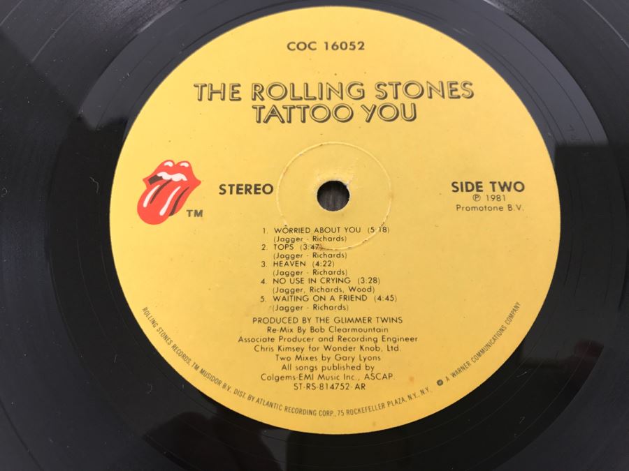 The Rolling Stones - Tattoo You - Vinyl Record Album - Rolling Stones Records COC 16052 [Photo 8]