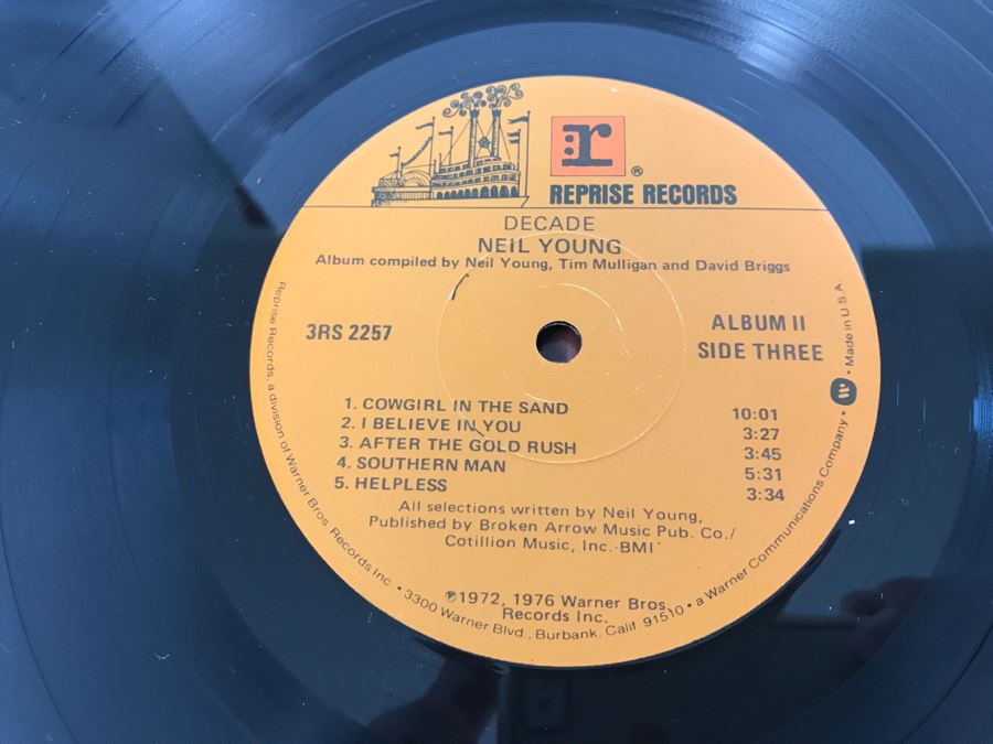 Neil Young - Decade - Vinyl Record Album - Reprise Records 3RS 2257
