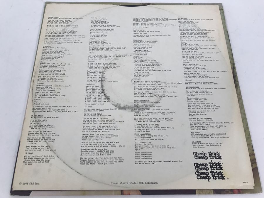 Cheap Trick - Heaven Tonight - Vinyl Record Album - Epic JE 35312 [Photo 4]