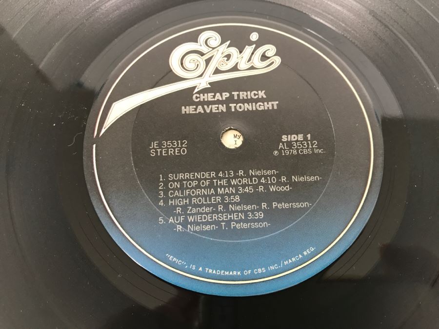 Cheap Trick - Heaven Tonight - Vinyl Record Album - Epic JE 35312 [Photo 6]