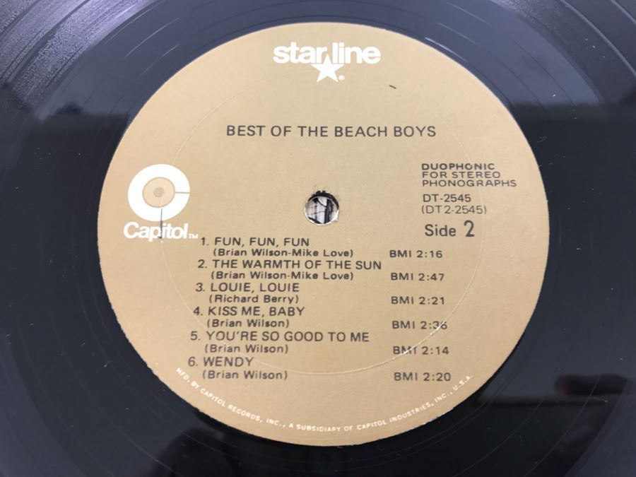 The Beach Boys - Best Of The Beach Boys - Vinyl Record Album - Capitol Records DT 2545 [Photo 6]
