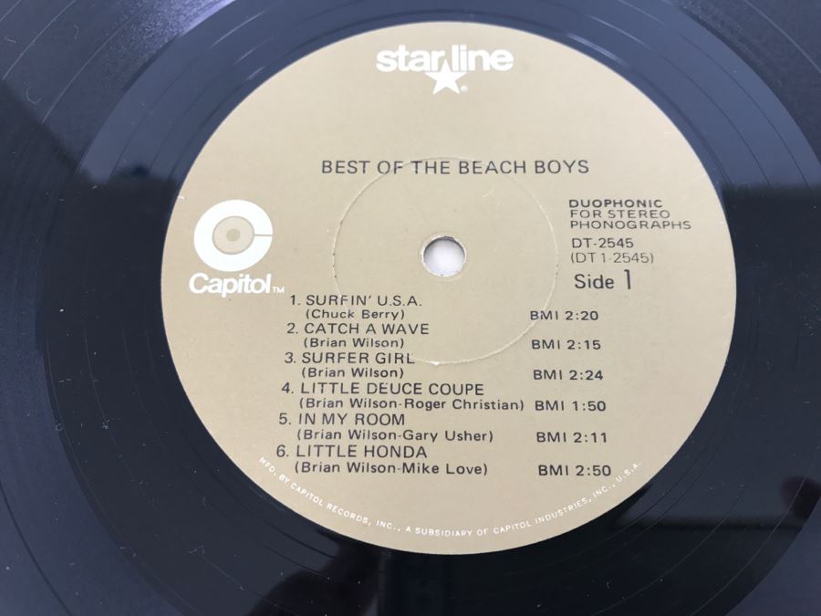 The Beach Boys - Best Of The Beach Boys - Vinyl Record Album - Capitol ...