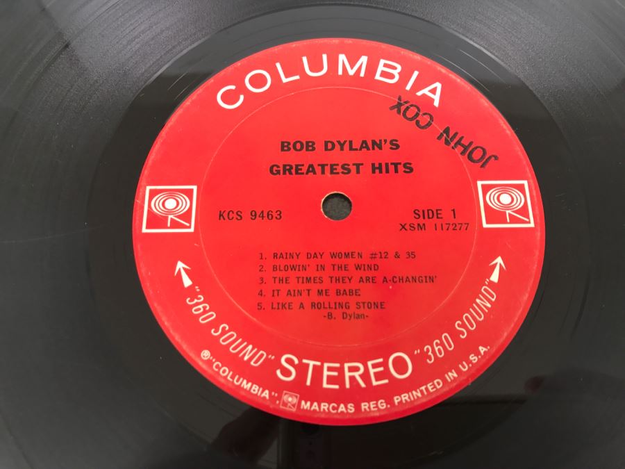 Bob Dylan - Bob Dylan's Greatest Hits - Vinyl Record Album - Columbia KCS 9463 [Photo 4]