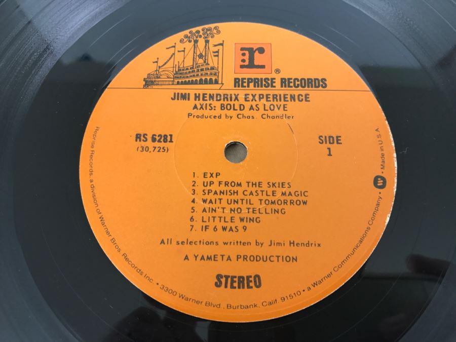 The Jimi Hendrix Experience - Axis: Bold As Love - Vinyl Record Album ...