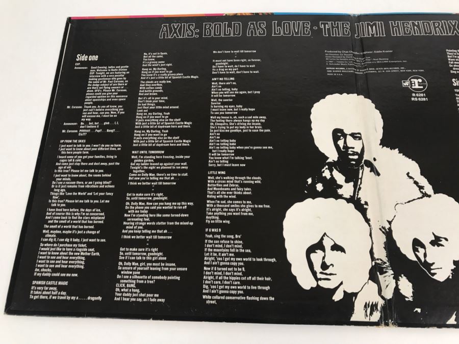 The Jimi Hendrix Experience - Axis: Bold As Love - Vinyl Record Album - Reprise Records RS 6281 [Photo 4]