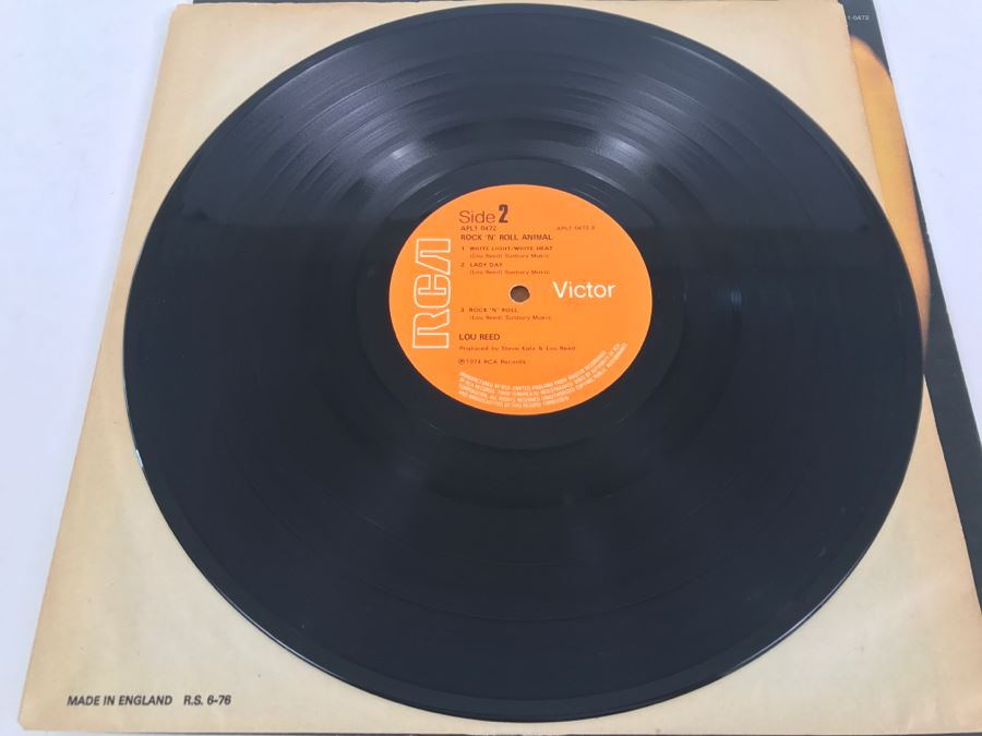 Lou Reed - Rock N Roll Animal - Vinyl Record Album - RCA Victor APL1-0472 [Photo 7]