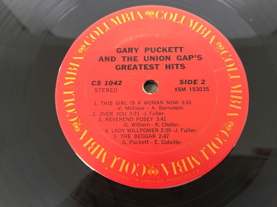 Gary Puckett & The Union Gap - Gary Puckett & The Union Gap's Greatest Hits - Vinyl Record Album - Columbia CS  1042 [Photo 6]