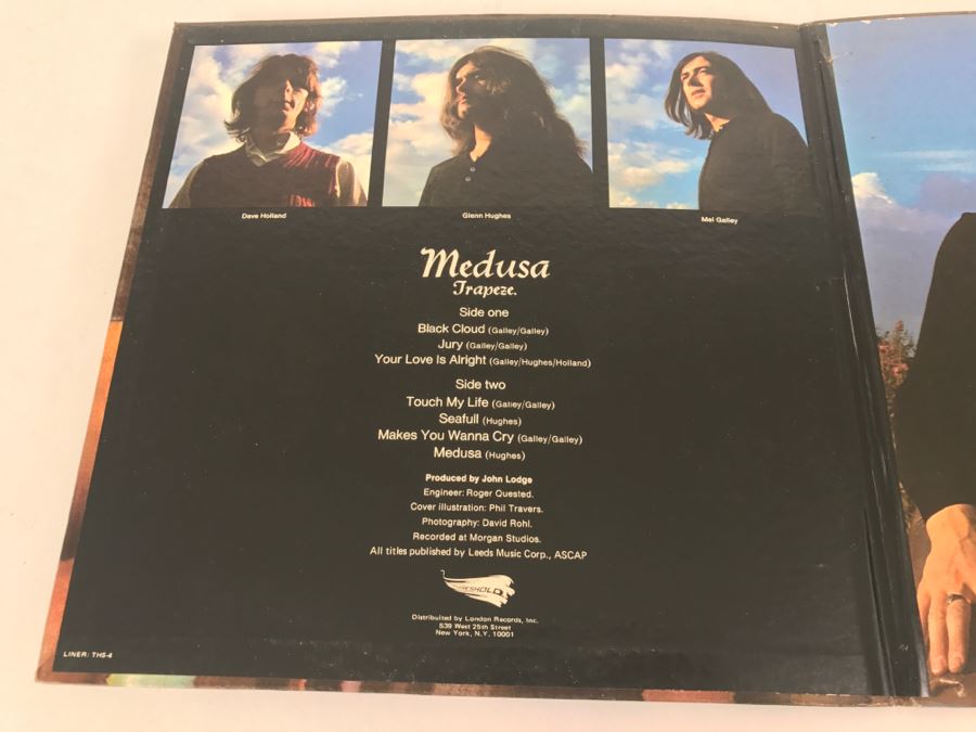 Trapeze - Medusa - Vinyl Record Album - Threshold Records THS 4 [Photo 4]