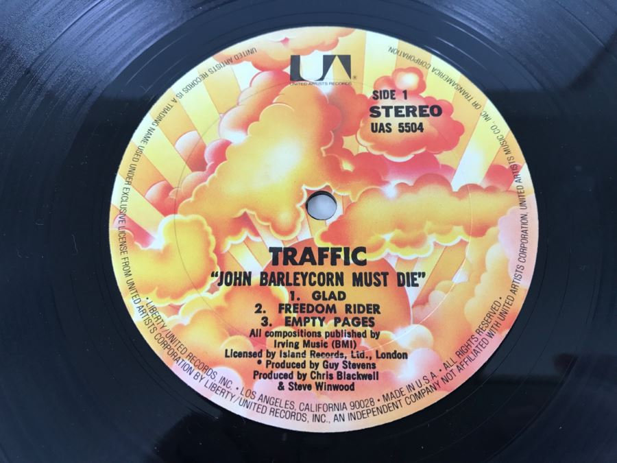 Traffic - John Barleycorn Must Die - Vinyl Record Album - United Artists Records UAS 5504 [Photo 7]