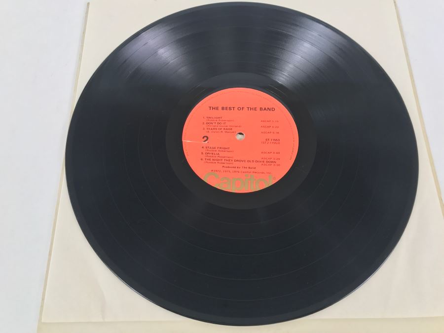The Band - The Best Of The Band - Vinyl Record Album - Capitol Records ST-11553 [Photo 5]