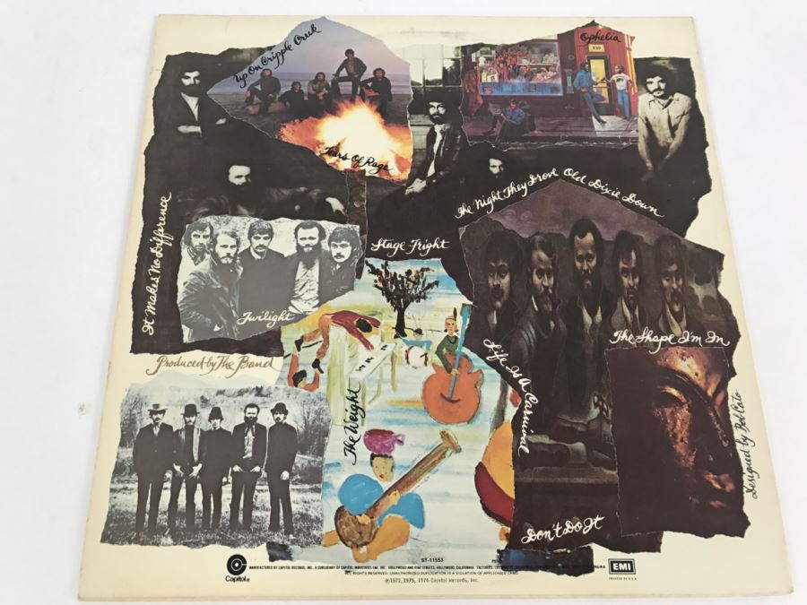 The Band - The Best Of The Band - Vinyl Record Album - Capitol Records ST-11553 [Photo 2]