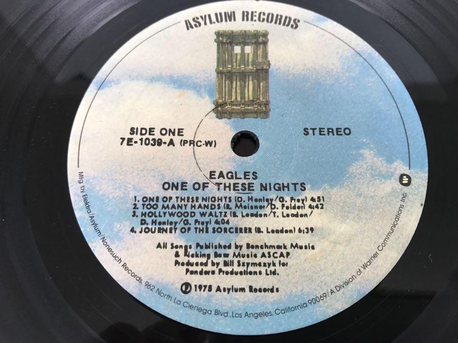 Eagles - One Of These Nights - Vinyl Record Album - Asylum Records 7E-1039 [Photo 6]