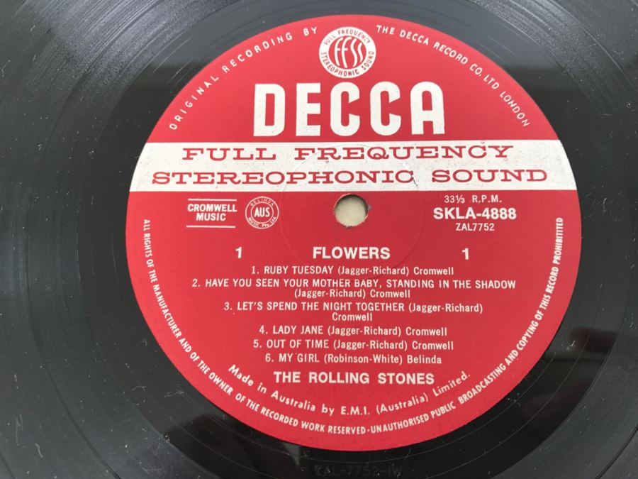 The Rolling Stones - Flowers - Vinyl Record Album - Decca SKLA 4888 [Photo 4]