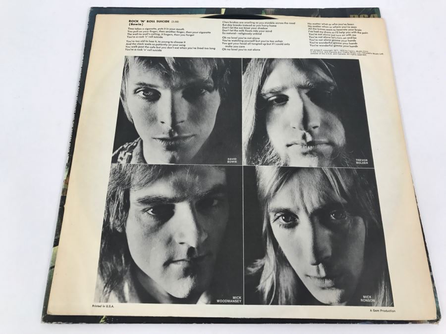 David Bowie - The Rise And Fall Of Ziggy Stardust And The Spiders From Mars - Vinyl Record Album - RCA Victor AFL1-4702 [Photo 3]