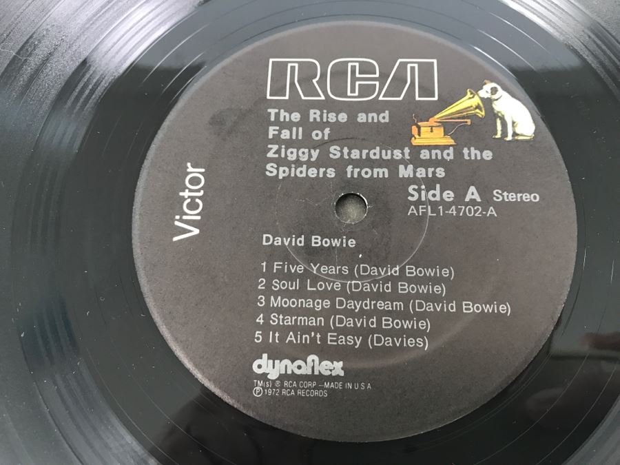 David Bowie - The Rise And Fall Of Ziggy Stardust And The Spiders From Mars - Vinyl Record Album - RCA Victor AFL1-4702 [Photo 6]