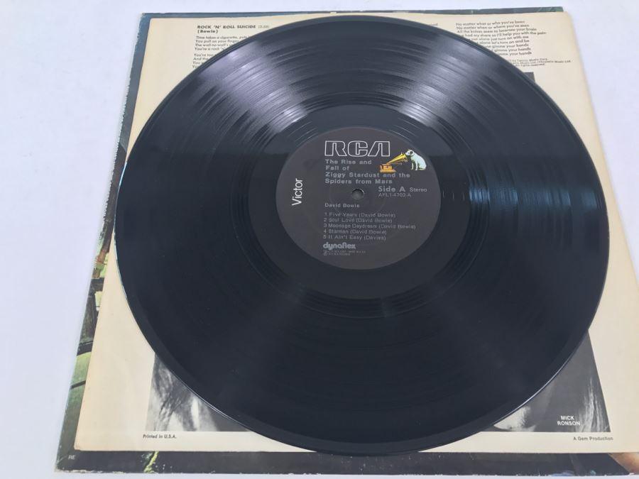 David Bowie - The Rise And Fall Of Ziggy Stardust And The Spiders From Mars - Vinyl Record Album - RCA Victor AFL1-4702 [Photo 5]