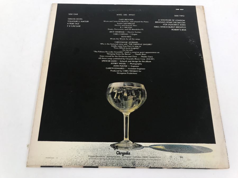 Procol Harum - Grand Hotel - Vinyl Record Album - Chrysalis CHR 1037 [Photo 2]
