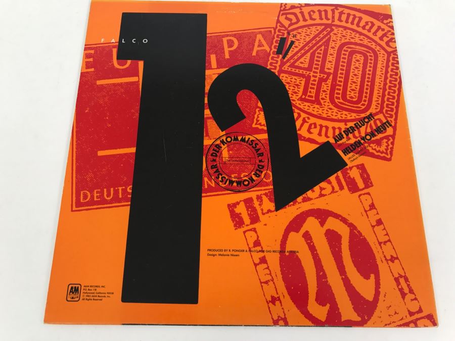 Falco - Der Kommissar - Vinyl Record Album - A&M Records SP-12053 [Photo 2]
