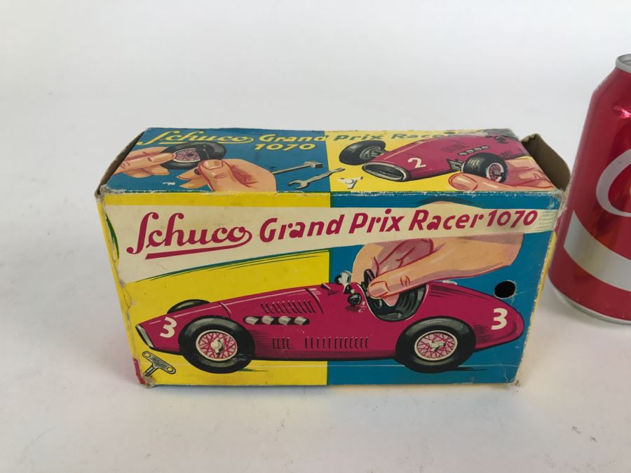 Schuco Grand Prix Racer 1070 Germany With Original Box And Manual - Front Wheel Axles Are Damaged [Photo 3]