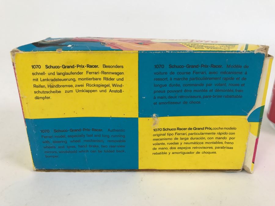 Schuco Grand Prix Racer 1070 Germany With Original Box And Manual - Front Wheel Axles Are Damaged [Photo 6]