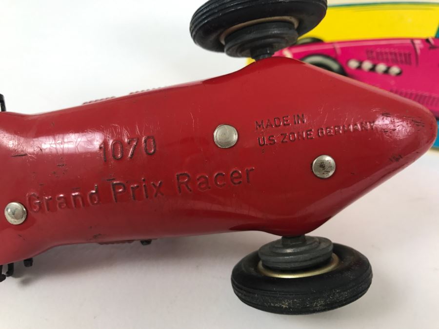 Schuco Grand Prix Racer 1070 Germany With Original Box And Manual - Front Wheel Axles Are Damaged [Photo 13]