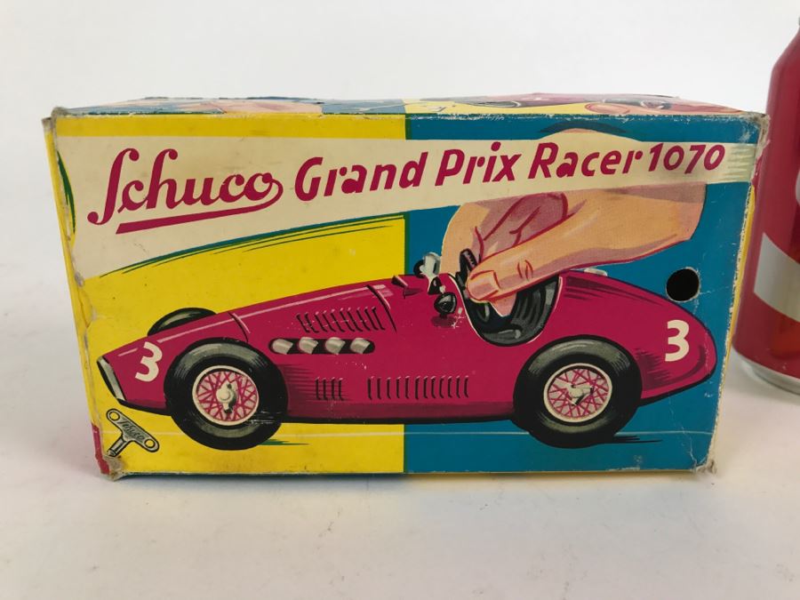 Schuco Grand Prix Racer 1070 Germany With Original Box And Manual - Front Wheel Axles Are Damaged [Photo 4]