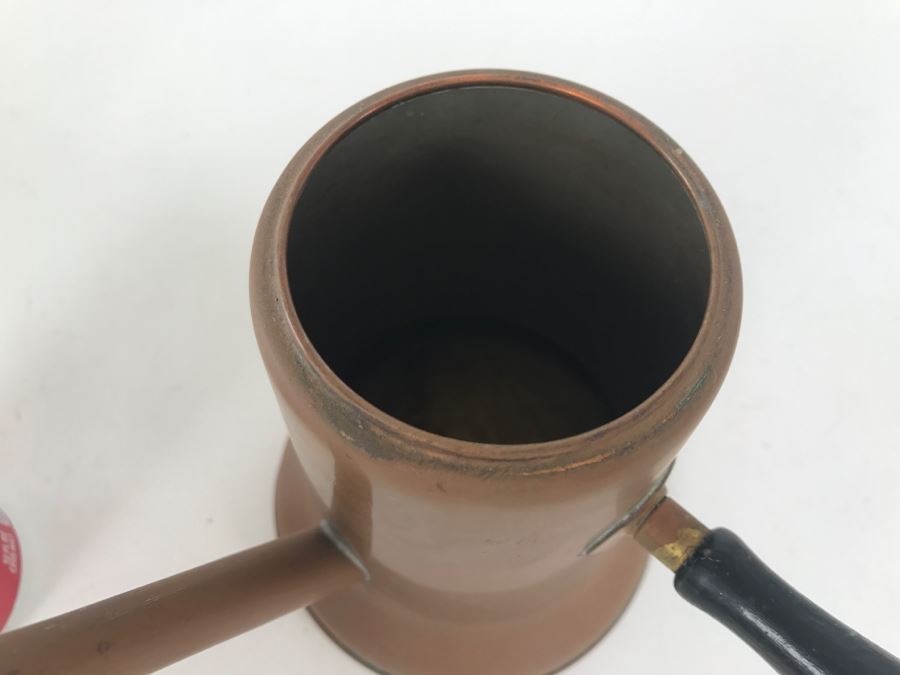 Vintage Copper & Brass Stick Handle Espresso Pot Coppercraft Guild Taunton, Mass [Photo 3]
